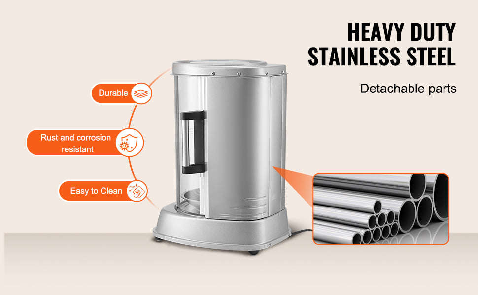 Vertical Electric Shawarma Grill Machine Stainless Steel-Sliver / United States