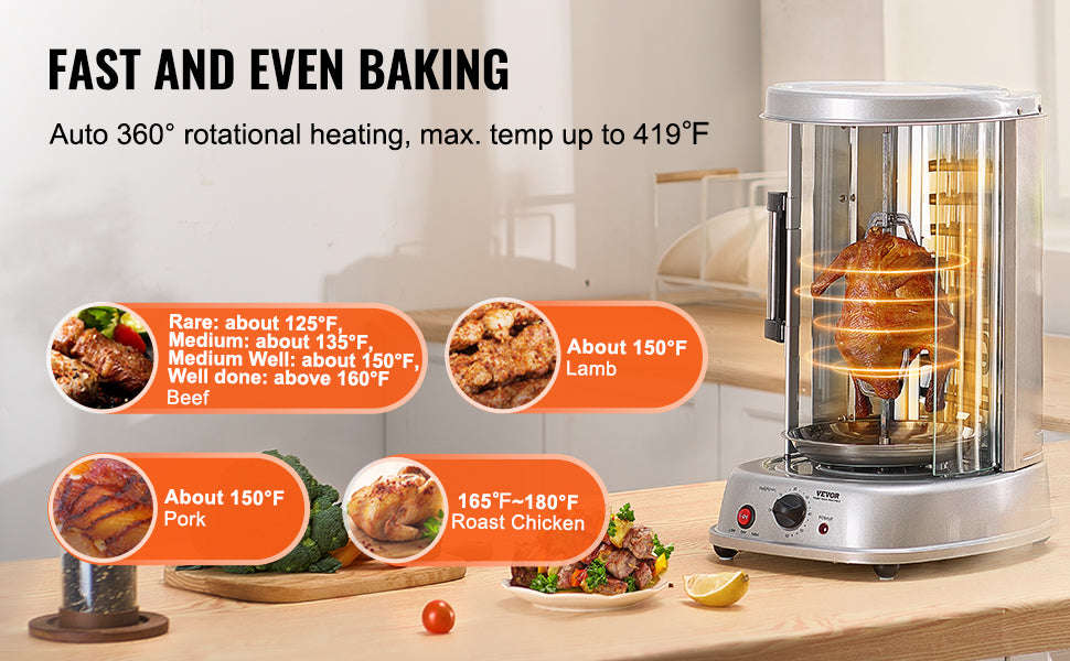Vertical Electric Shawarma Grill Machine Stainless Steel-Sliver / United States