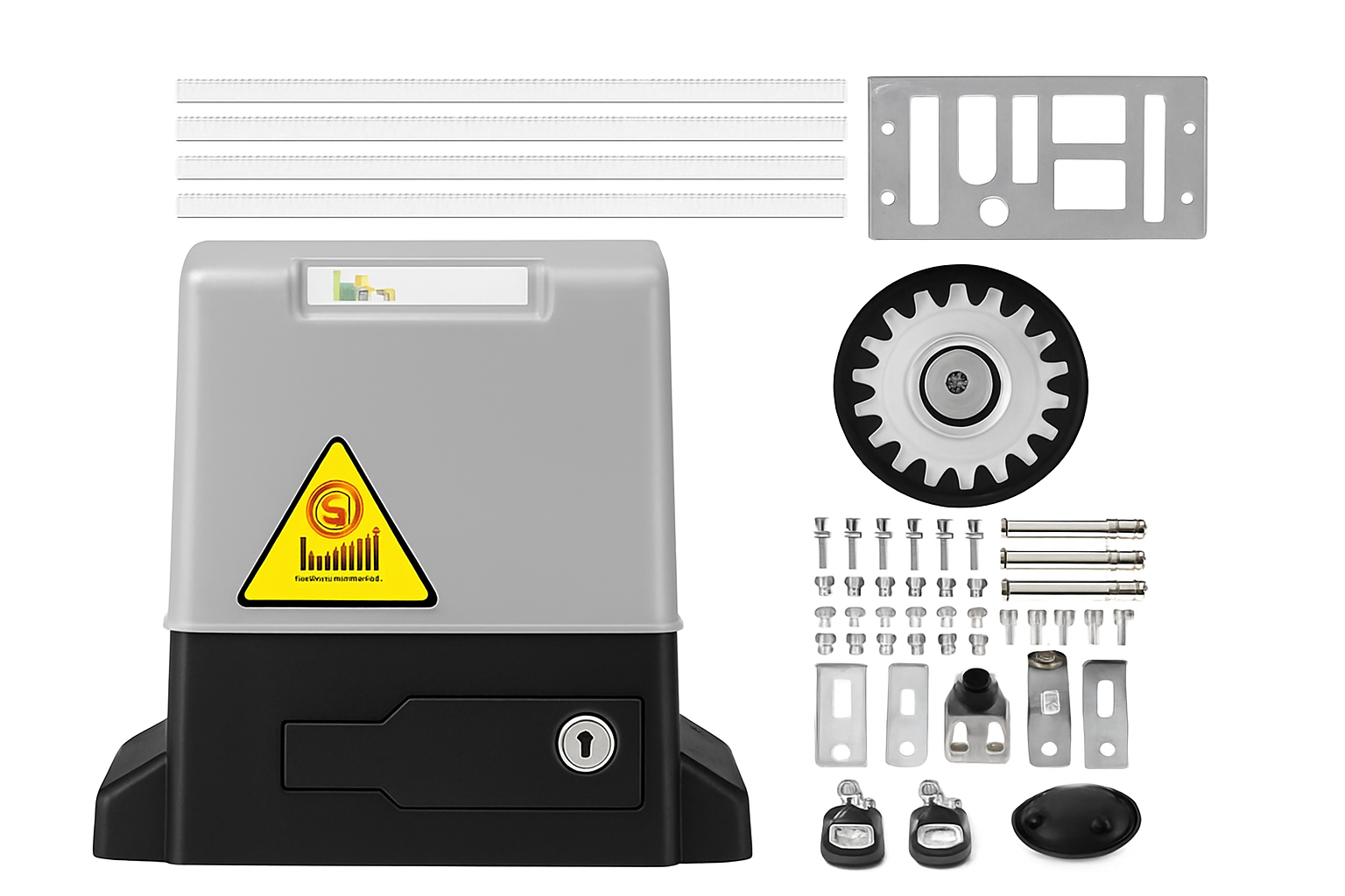 Automatic Sliding Gate Opener Kit 600kg with Remote & 4m Rack