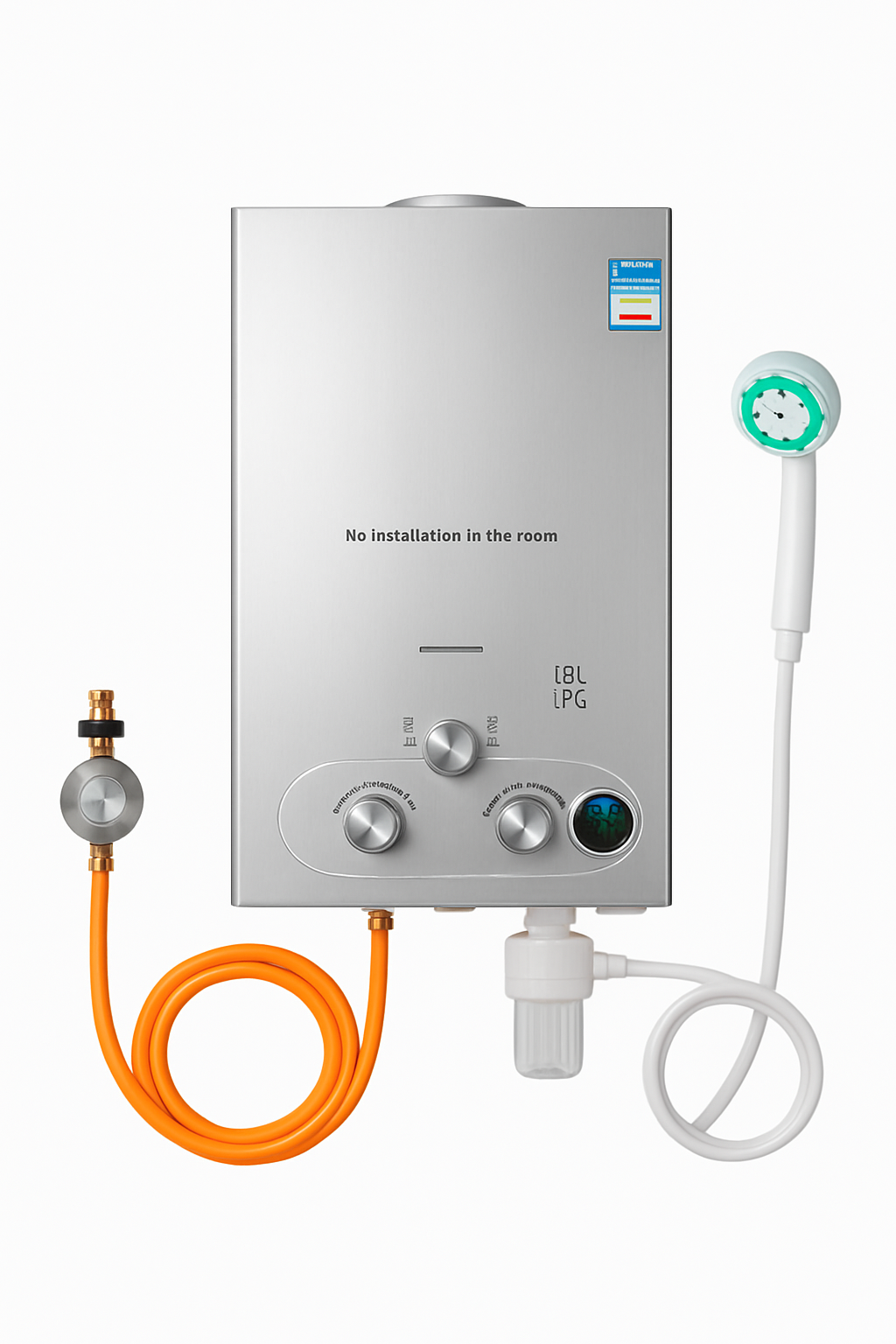 LPG Tankless Water Heater Portable Instant Gas Shower 6L–18L