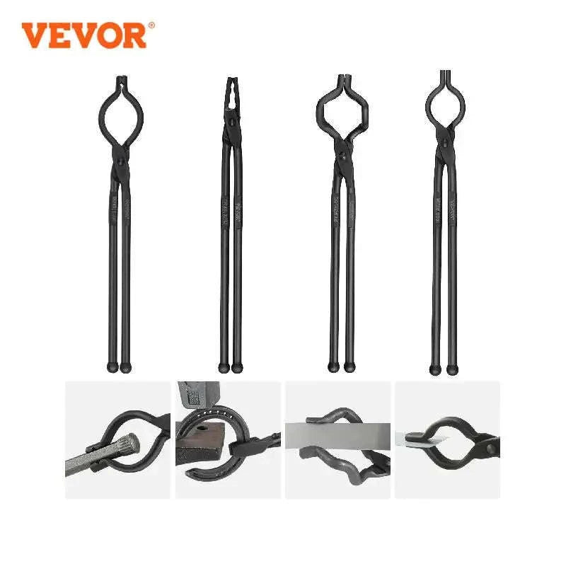 VEVOR Blacksmith Tongs Set – 18-Inch Carbon Steel Forge Tongs-4PCs / United States
