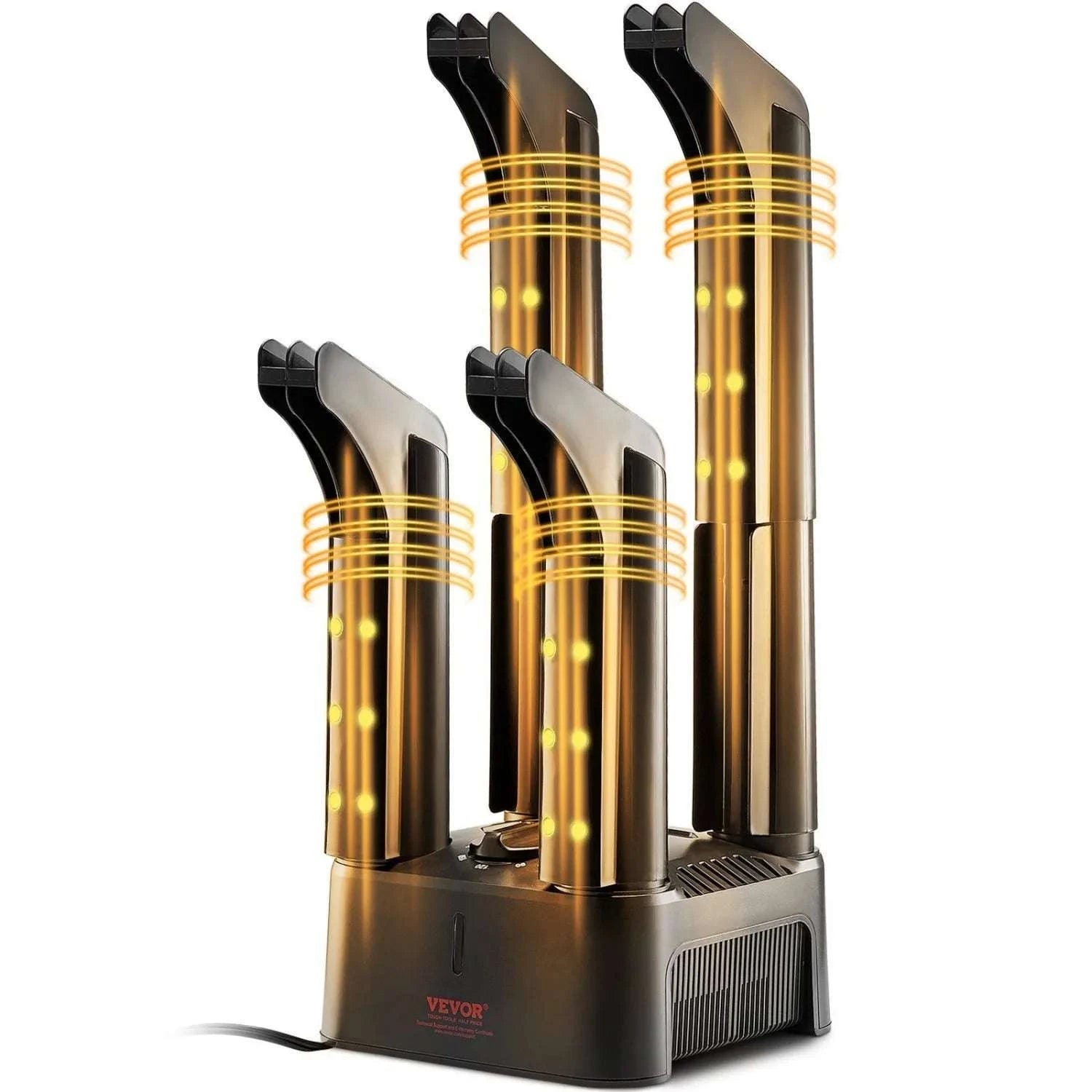 VEVOR Boot Dryer for 2 Pairs with 360° Airflow & Temperature Control-
