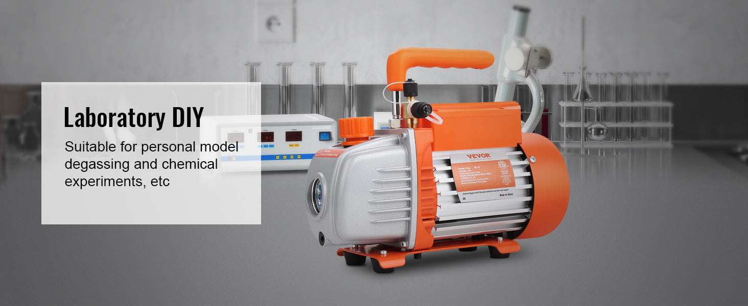 VEVOR HVAC Vacuum Pump 3.5–7 CFM 1 & 2 Stage AC120V-3.5CFM 150W 1 Stage / EU / Poland