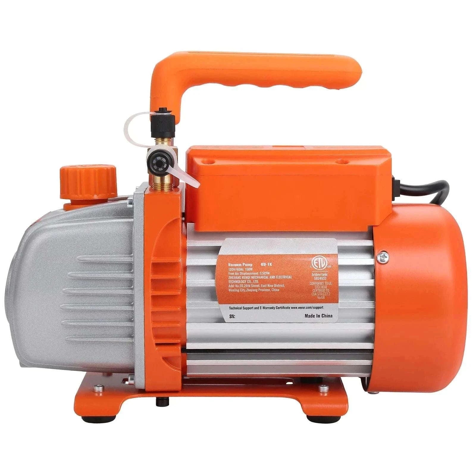 VEVOR HVAC Vacuum Pump 3.5–7 CFM 1 & 2 Stage AC120V-3.5CFM 150W 1 Stage / EU / spain
