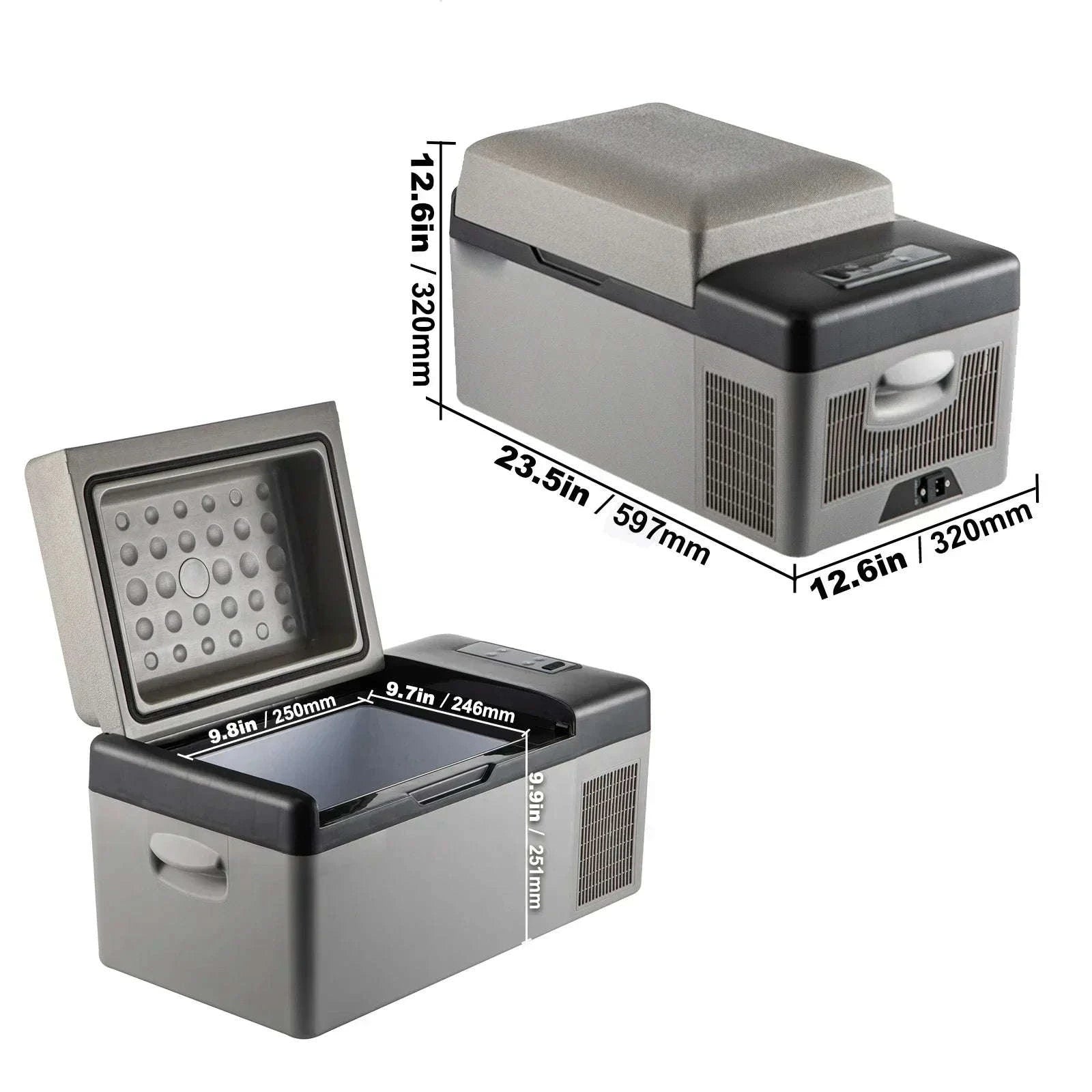VEVOR Portable Car Refrigerator 22-45L Dual Voltage Freezer-35L / CZECH REPUBLIC