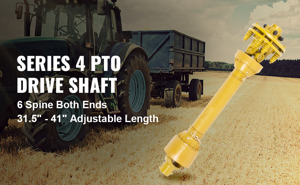 Řada 4 PTO hřídel 1-3/8" 6 drážek nastavitelná 31,5"–41"