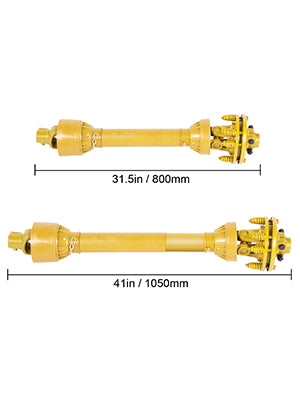 Řada 4 PTO hřídel 1-3/8" 6 drážek nastavitelná 31,5"–41"