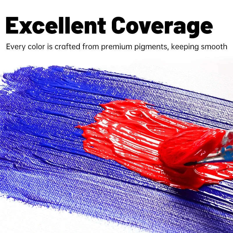 Vibrant Acrylic Paint Set – 12ml Artist Colors-18 Colors / CHINA