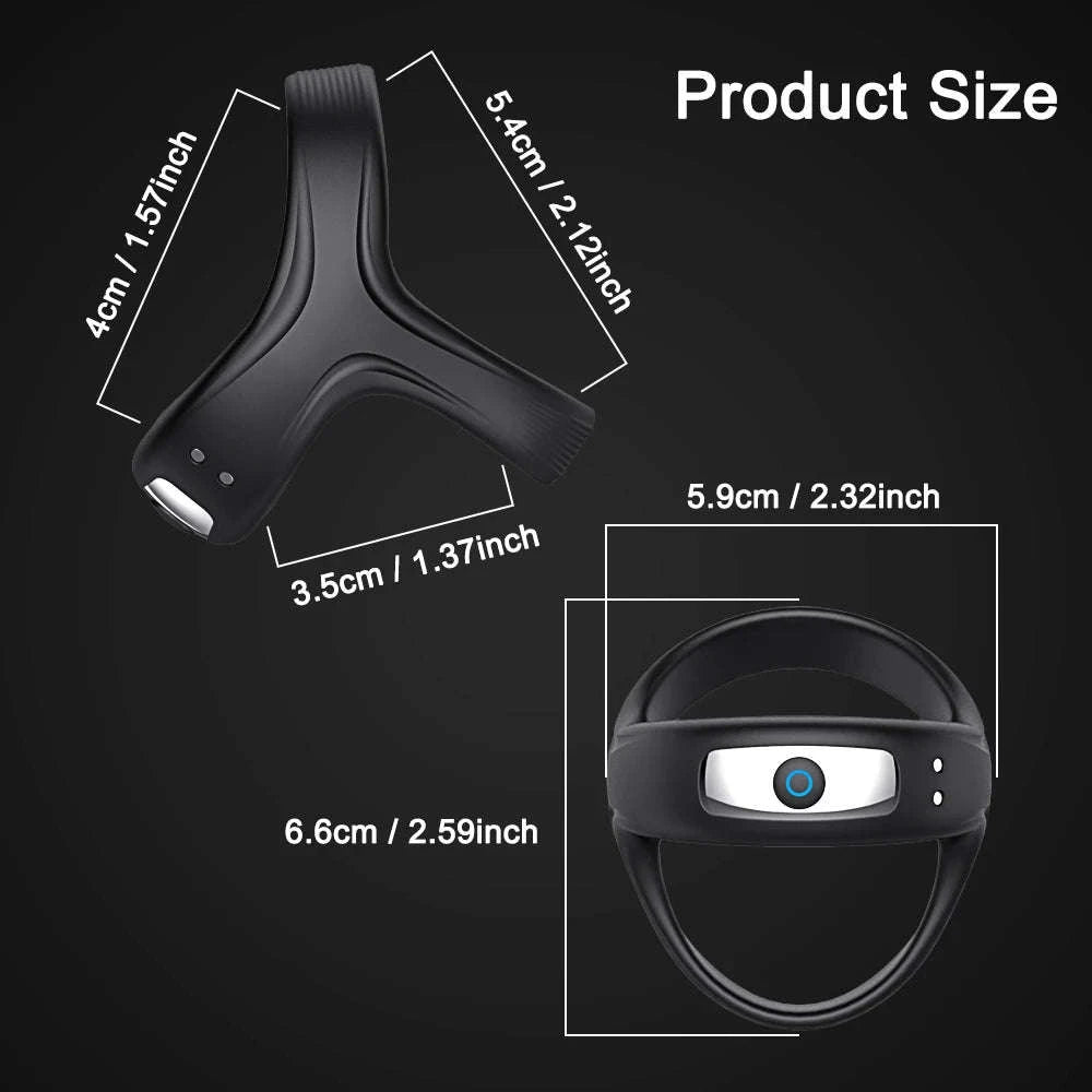 Vibrating Cock Ring for Enhanced Pleasure and Intimacy-Vibrating Ring / China Mainland