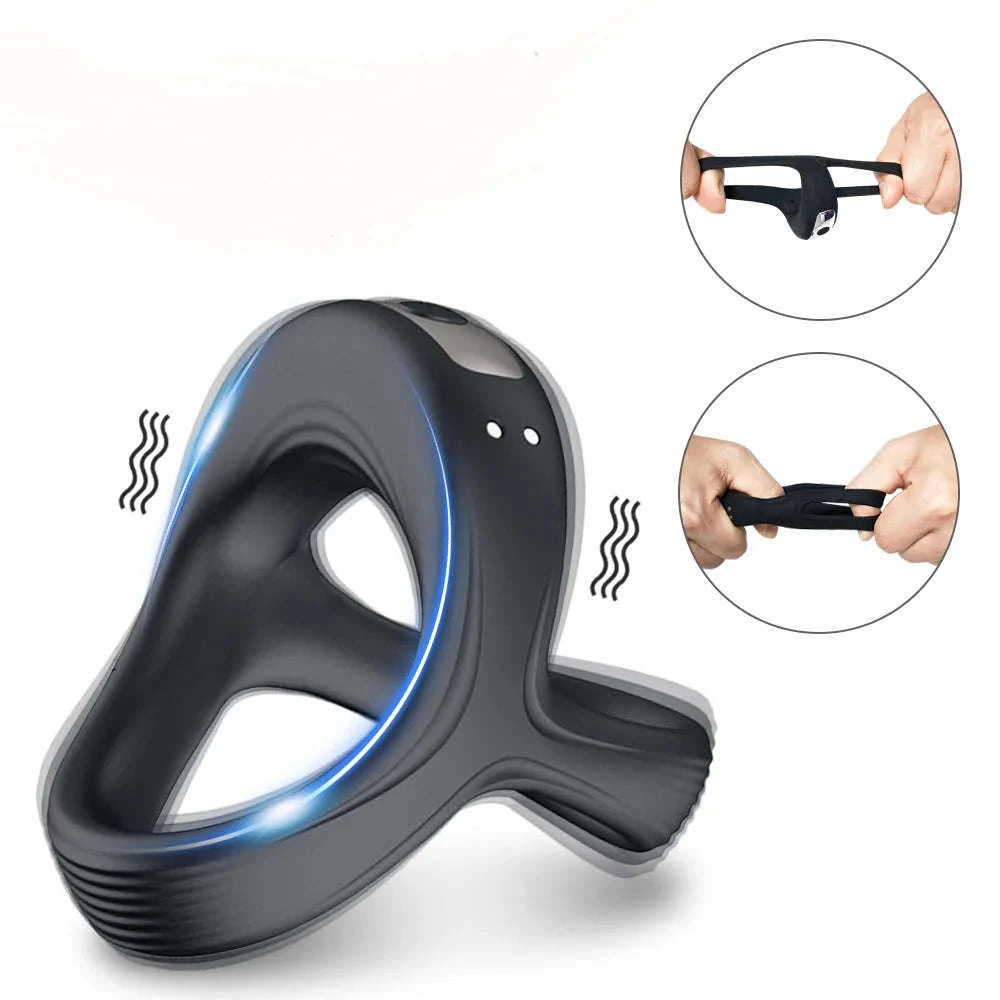 Vibrating Cock Ring for Enhanced Pleasure and Intimacy-Vibrating Ring / China Mainland