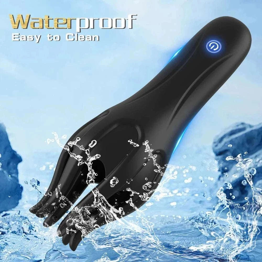 Vibrating Glans Trainer for Men Soft Silicone Wearable Massager-No Tongue