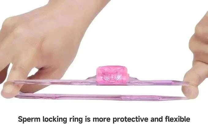 Vibrating Silicone Cock Ring with Clitoral Stimulator (10 Pack)-10pcs