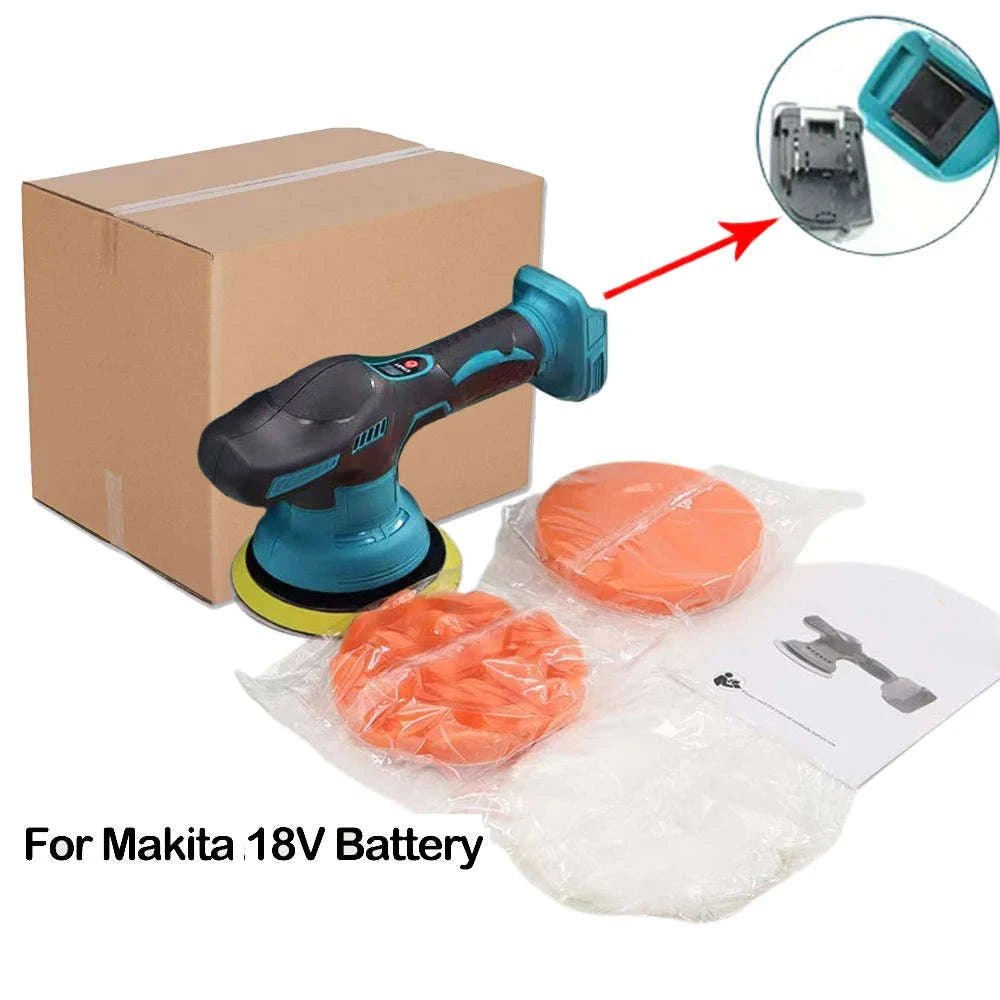 Vilasting Cordless Car Polisher with 150mm Pad and 4600RPM-For Makita