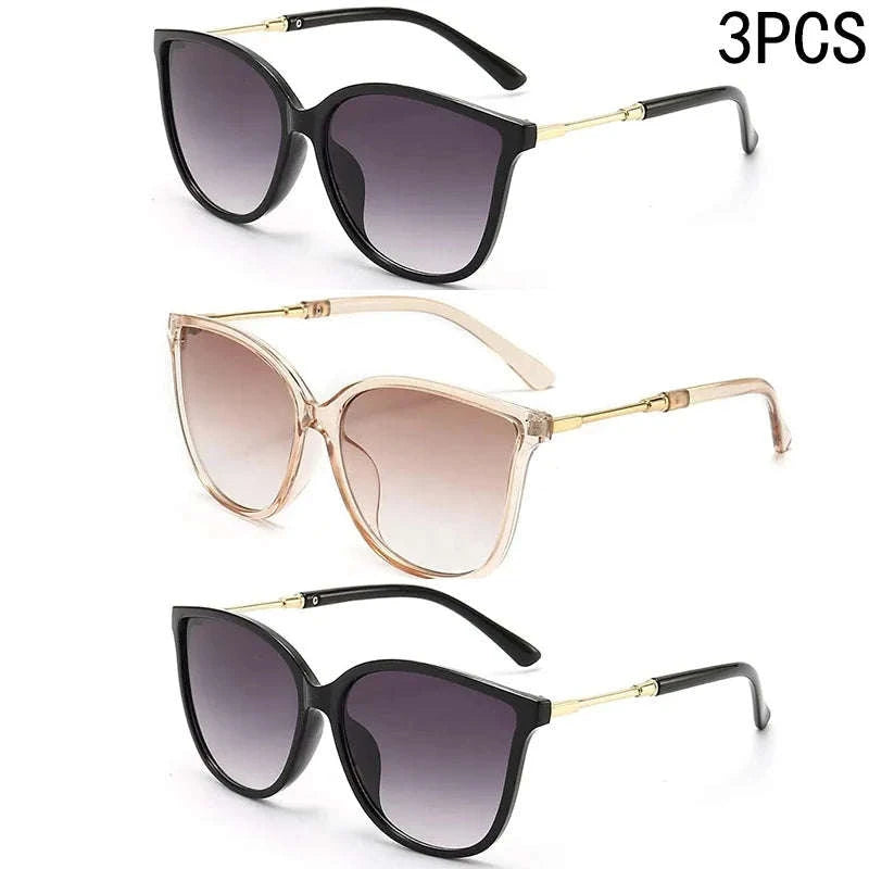 Vintage Cat Eye Sunglasses for Women-black