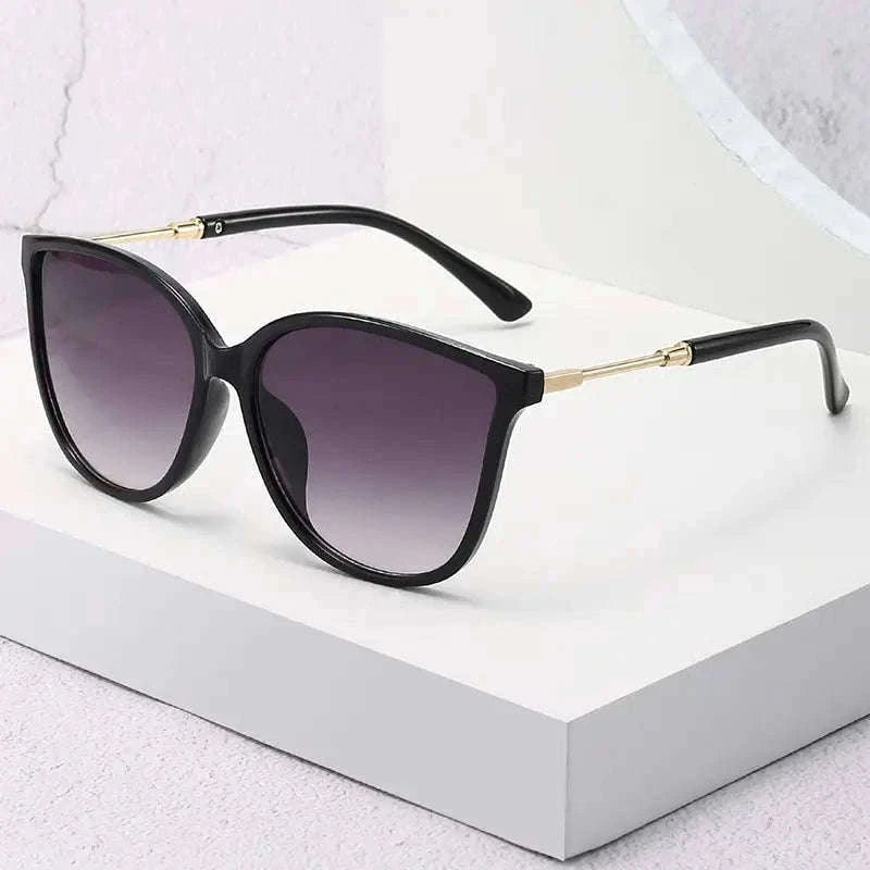 Vintage Cat Eye Sunglasses for Women with UV400 Lens Protection-black