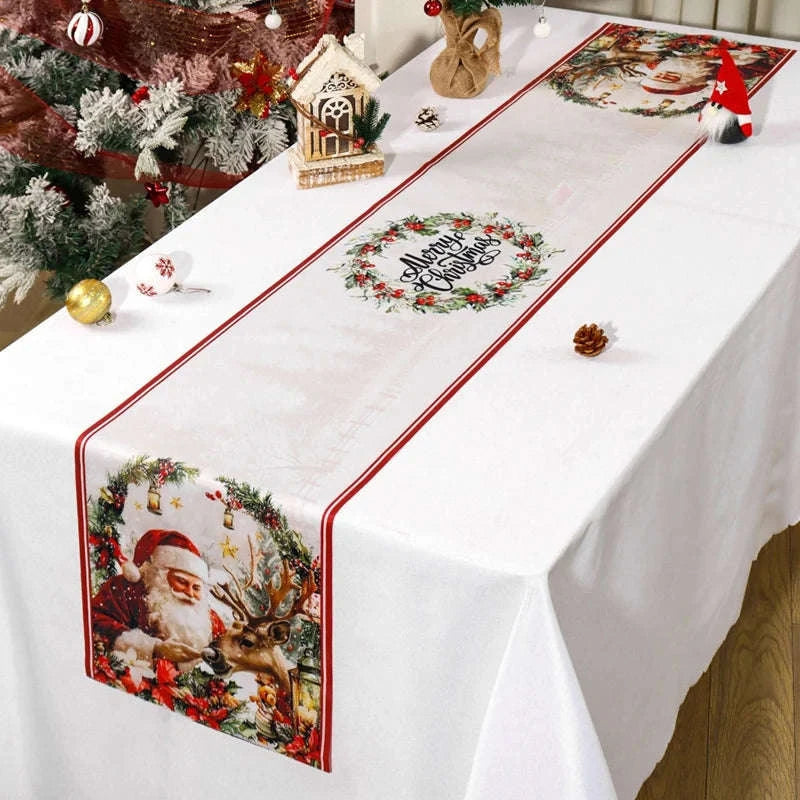 Vintage Christmas Table Runner-16 / 35*180cm