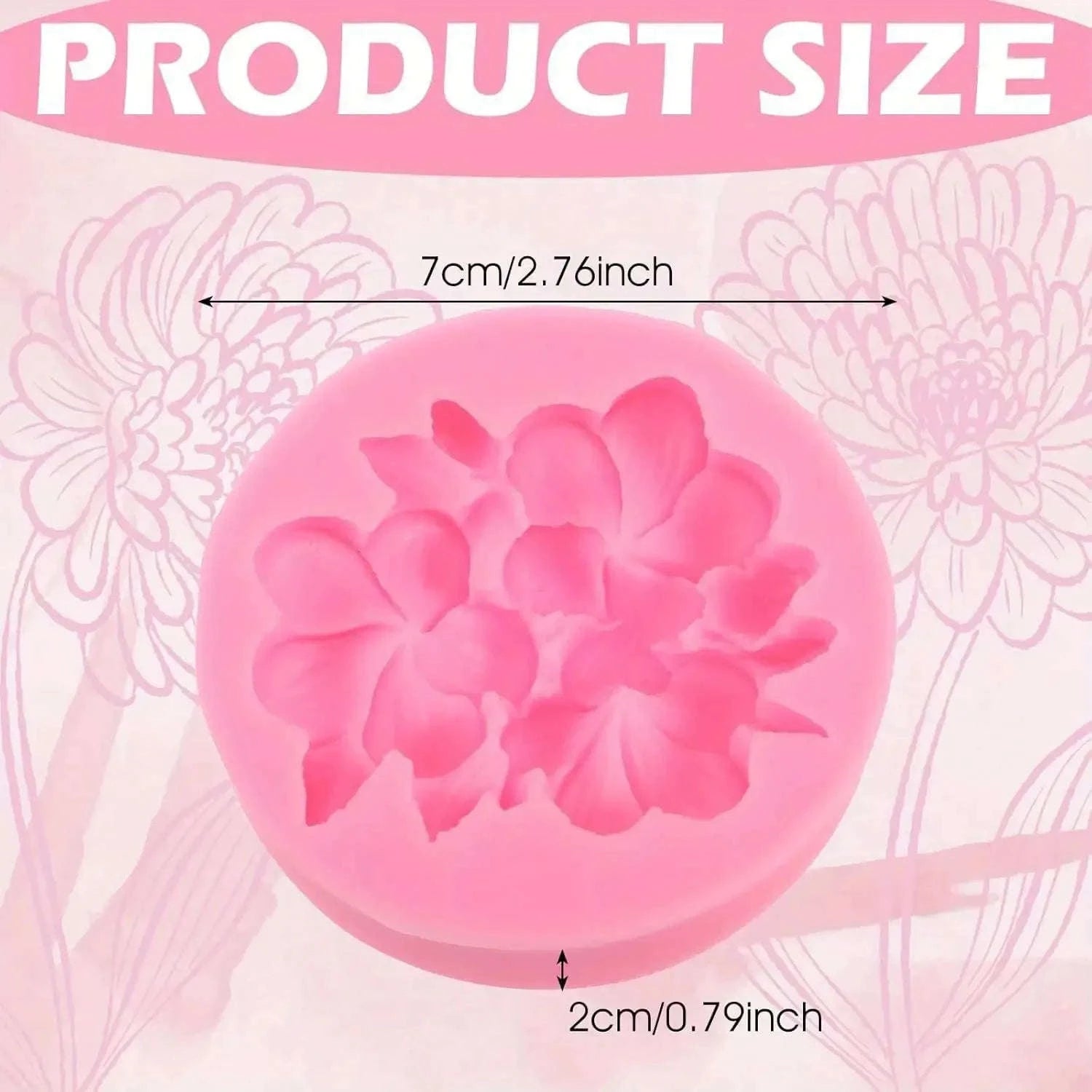 Vintage Flower Design Silicone Mold for DIY Crafting-ZZH
