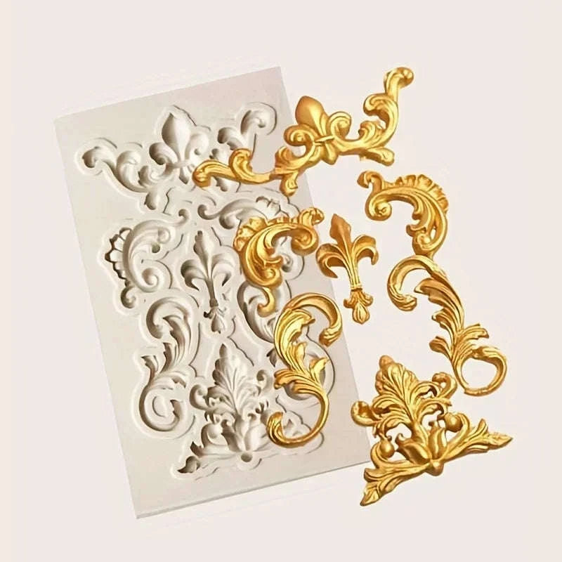 Vintage Flower Design Silicone Mold for DIY Crafting-ZZH