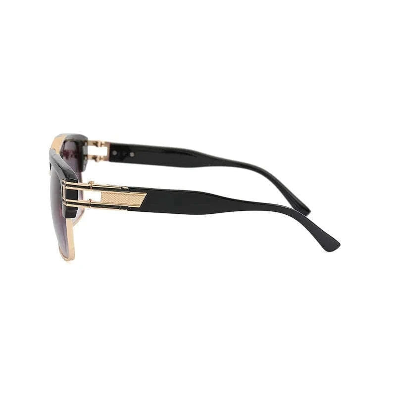 Vintage Men Sunglasses with UV400 Retro Square Style-Blue Gradient