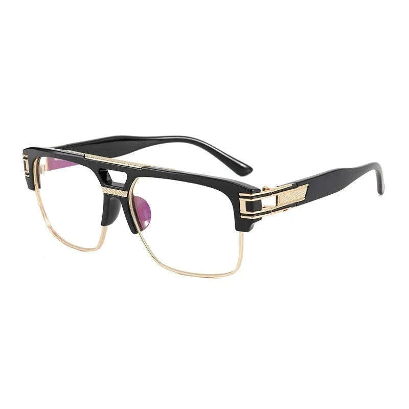 Vintage Men Sunglasses with UV400 Retro Square Style-Blue Gradient