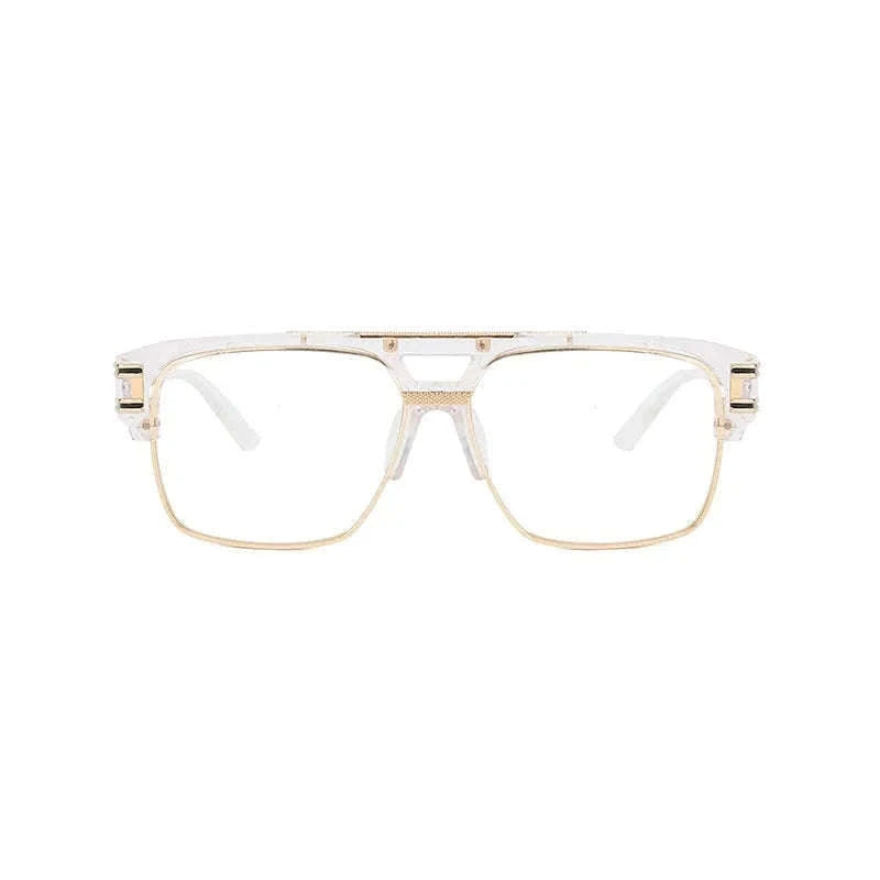 Vintage Men Sunglasses with UV400 Retro Square Style-Blue Gradient