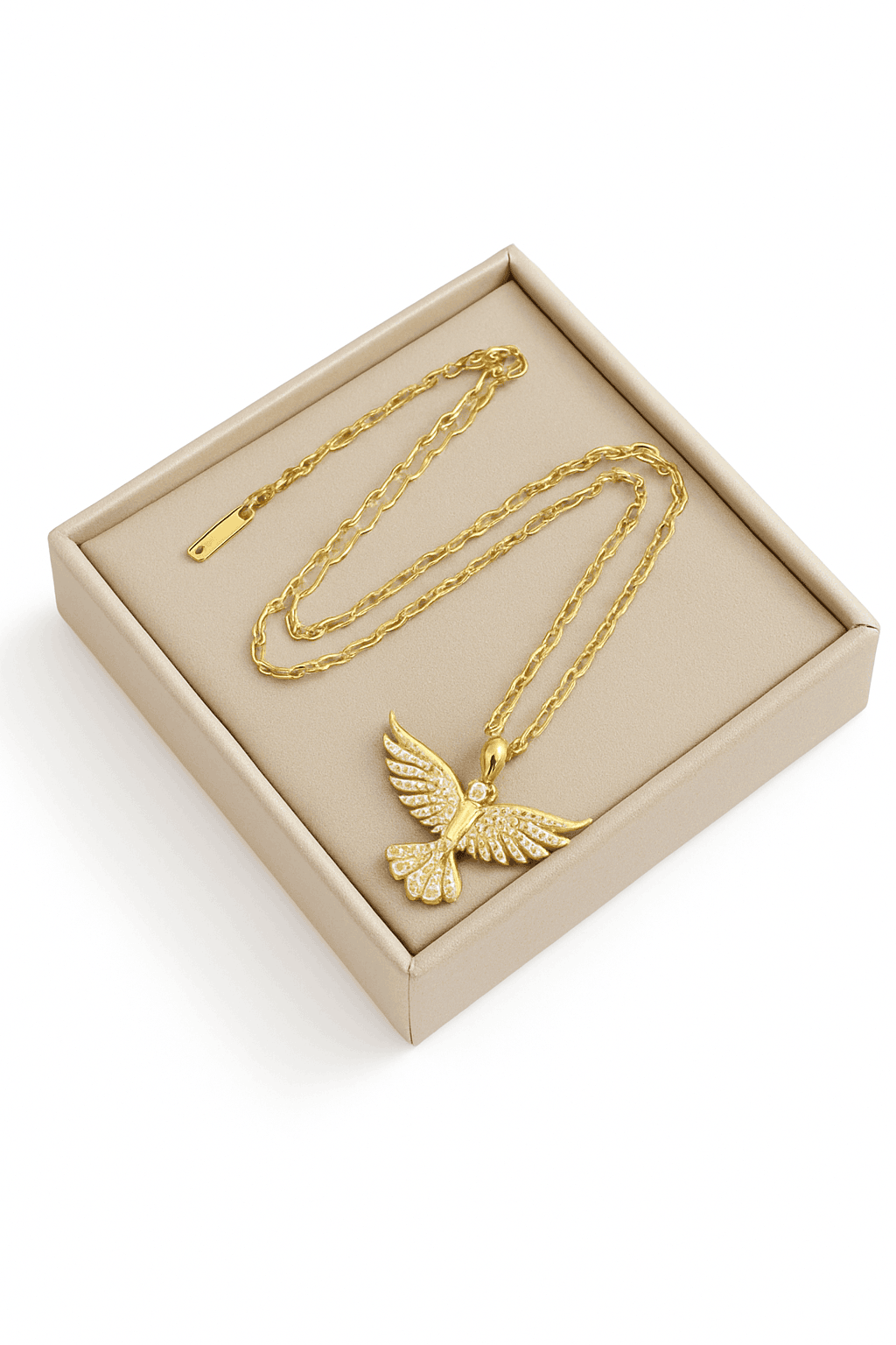 Vintage Phoenix Pendant Necklace with Mythic Symbolism-1030