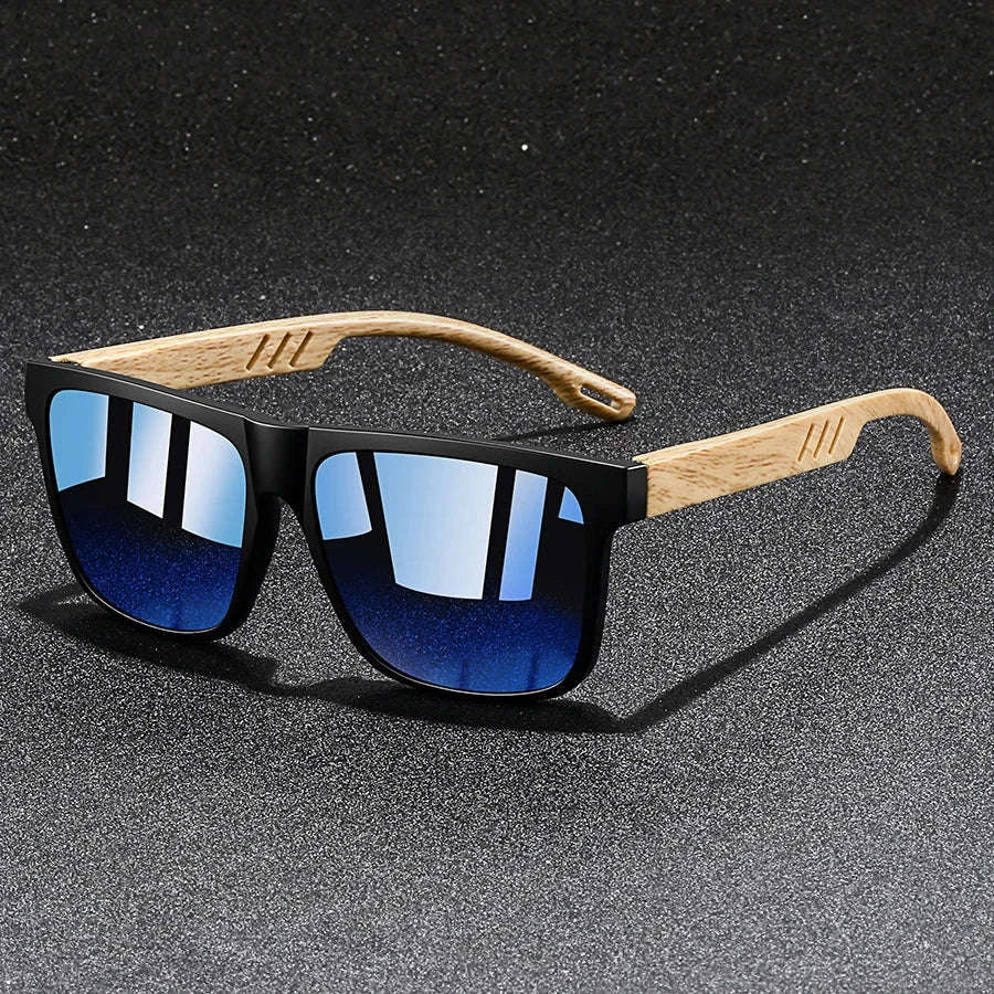 Vintage Square Frame Sunglasses for Men and Women-ClearBlue