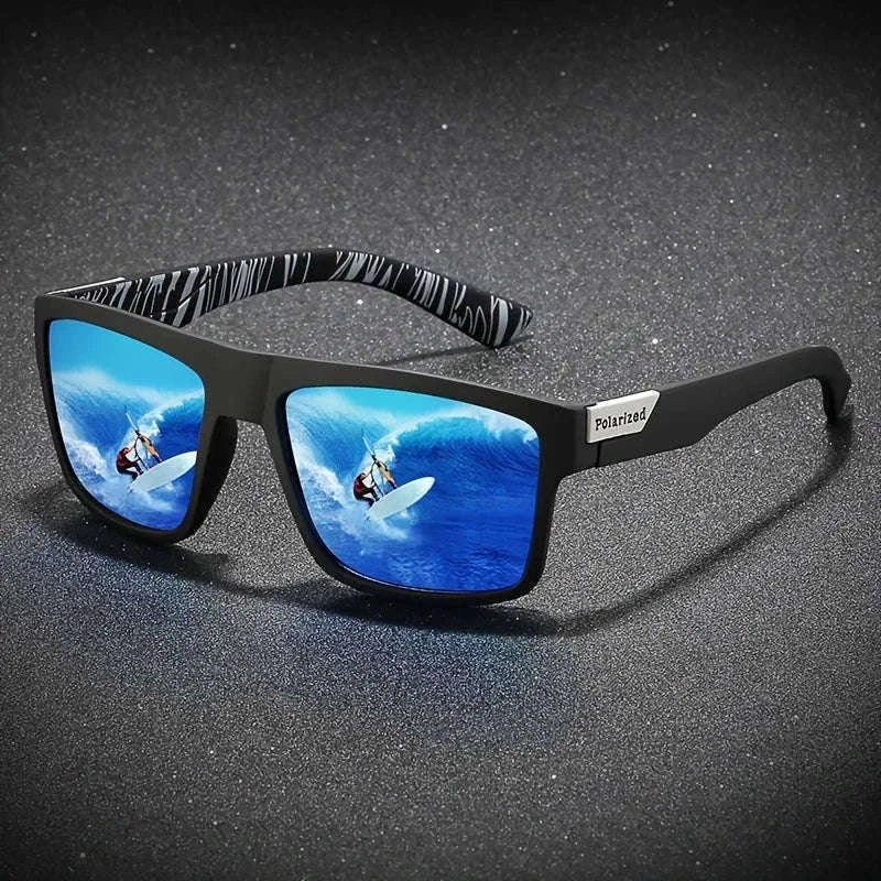 Vintage Square Polarized Sunglasses for Driving and Outdoors-C5