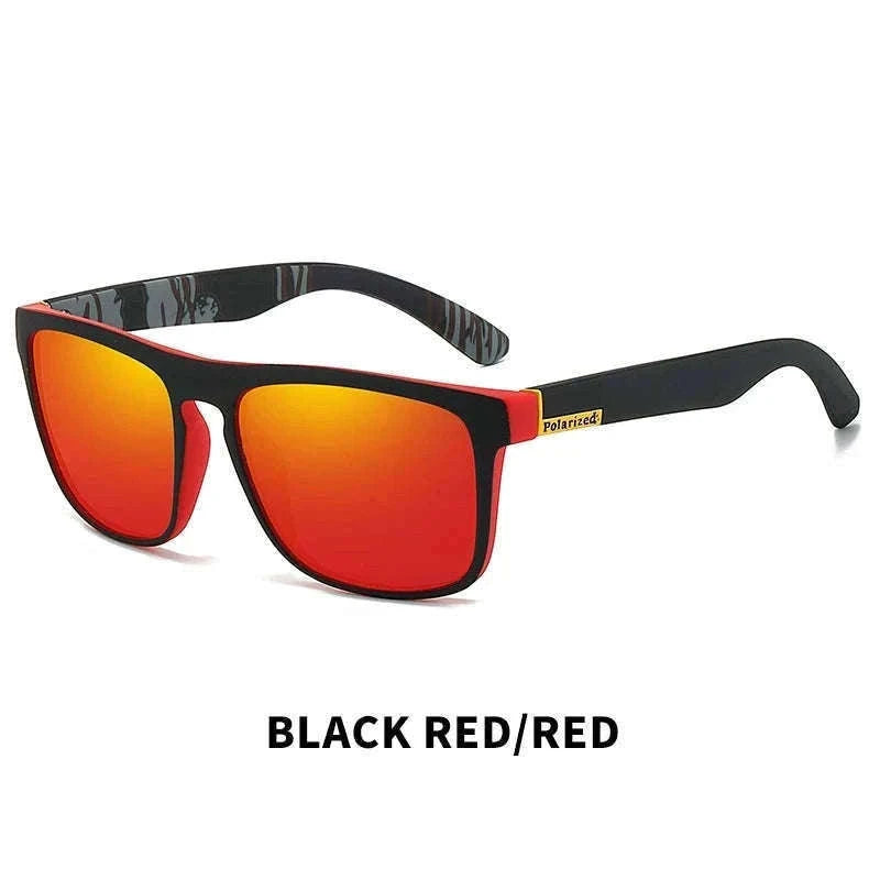 Vintage Square Polarized Sunglasses for Driving and Outdoors-C5