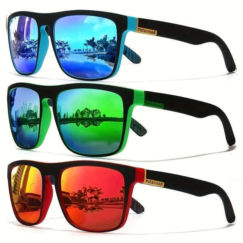 Vintage Square Polarized Sunglasses for Driving and Outdoors-C5
