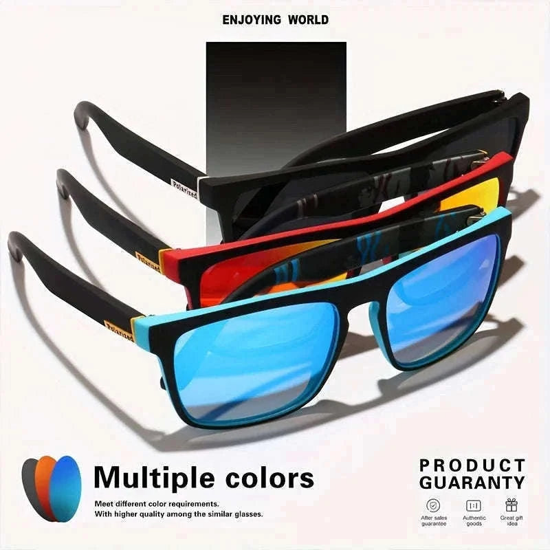 Vintage Square Polarized Sunglasses for Driving and Outdoors-C5