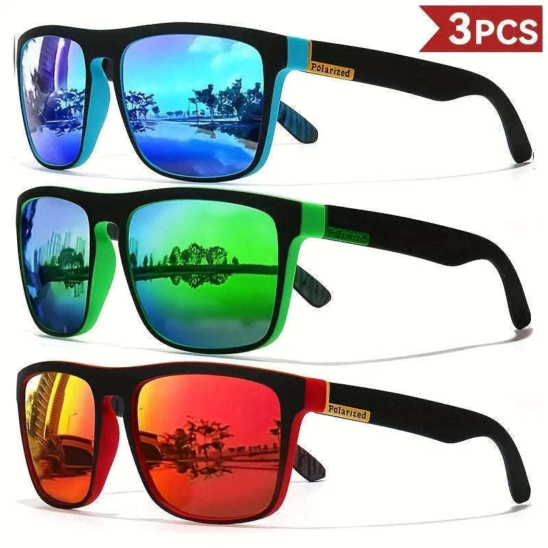 Vintage Square Polarized Sunglasses for Driving and Outdoors-C5