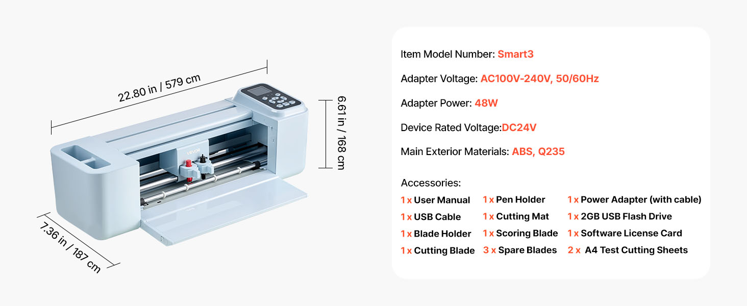 SucceBuy Vinyl Cutting Machine 12 in Button Screen Controlled Vinyl Cutter 5000+ Built-in Design Resources Creating Crafts Cards