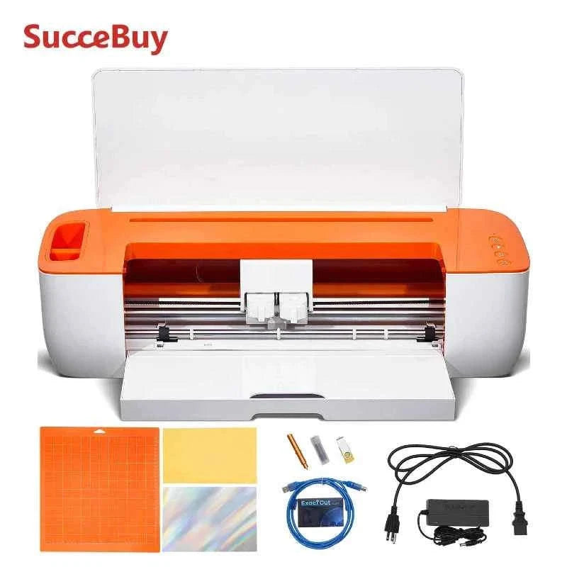 Vinyl Cutter Machine with Software, 3 Blades, Pen Holder, 14 Inch-Orange White / Poland