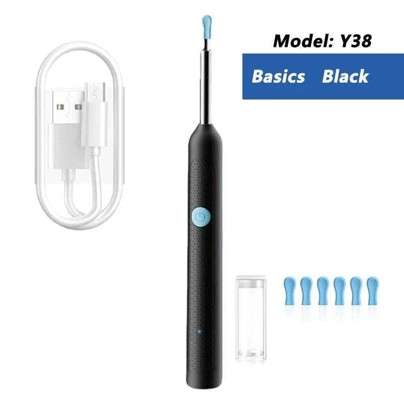 Visual Ear Wax Cleaner with Camera for Clear Home Ear Care-NE3-D Basics White