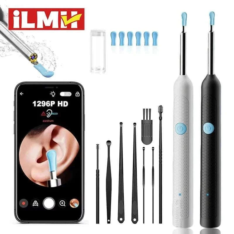 Visual Ear Wax Cleaner with Camera for Clear Home Ear Care-NE3-D Basics White