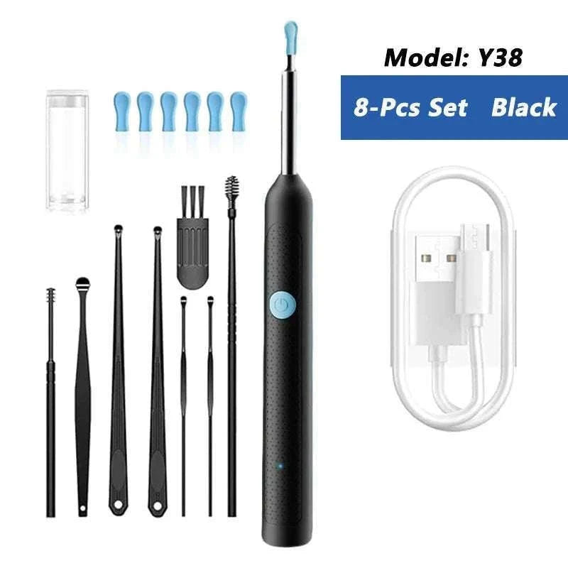 Visual Ear Wax Cleaner with Camera for Clear Home Ear Care-NE3-D Basics White