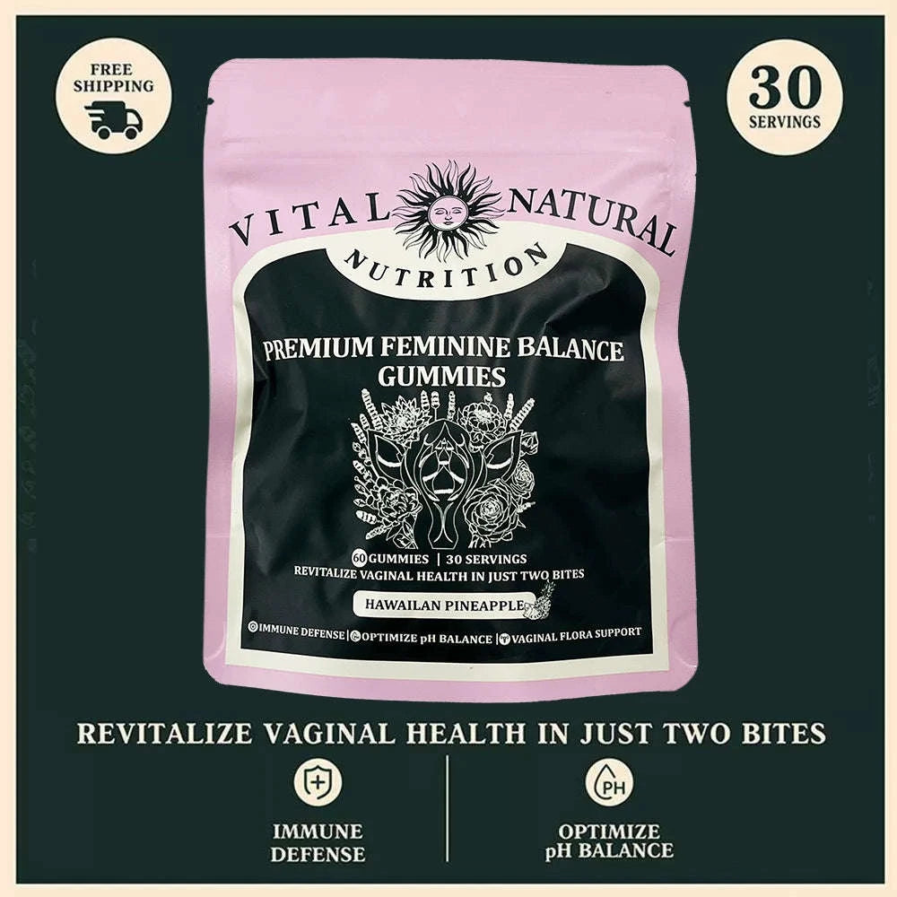 Vital Source Feminine Balance Gummies – Hawaiian Pineapple Flavor-1 bag / United States