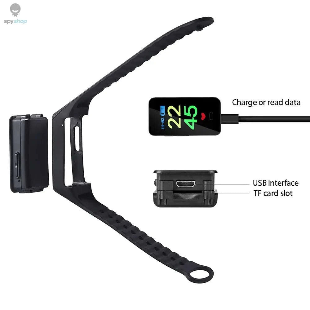 Voice Activated Camera Bracelet Watch – Discreet 1080P Recording & OLED Display-black / Camera with 64GB