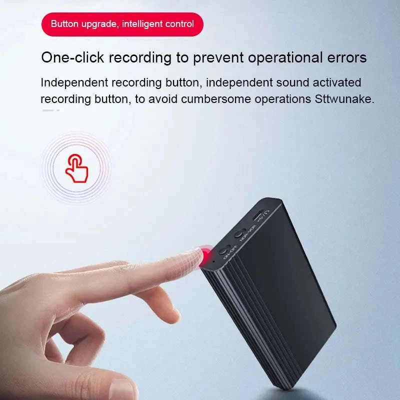 Voice Activated Recorder with Built‑In Magnet and Long Battery Life-Blue / 128 GB