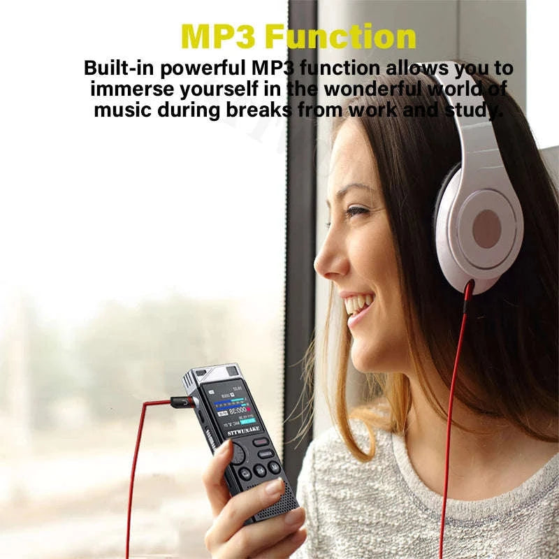 Voice Activation Recorder with Dual‑Core AI Noise Reduction-64GB / CHINA