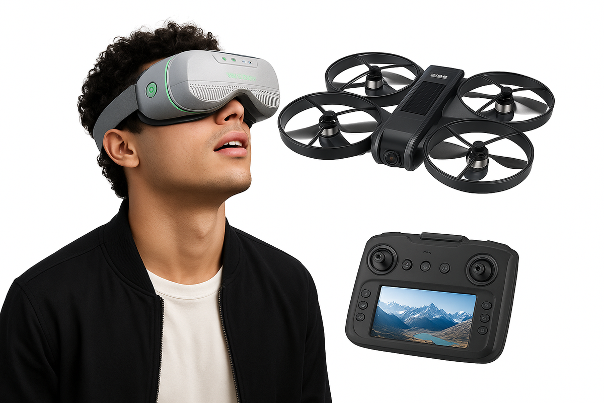 VR Stora drönare 4K HD vidvinkelkamera WiFi FPV RC-helikopter med stor skärm hopfällbar quadcopter för professionell fotografering