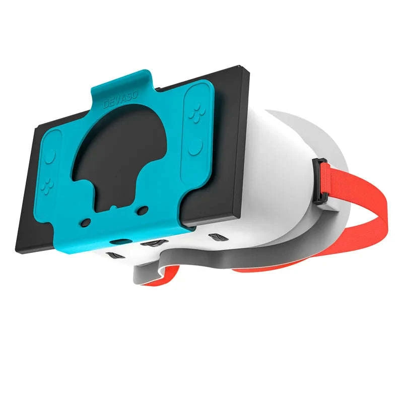 VR Headset for Console and OLED Model with Adjustable HD Lenses-Orange and White / United States