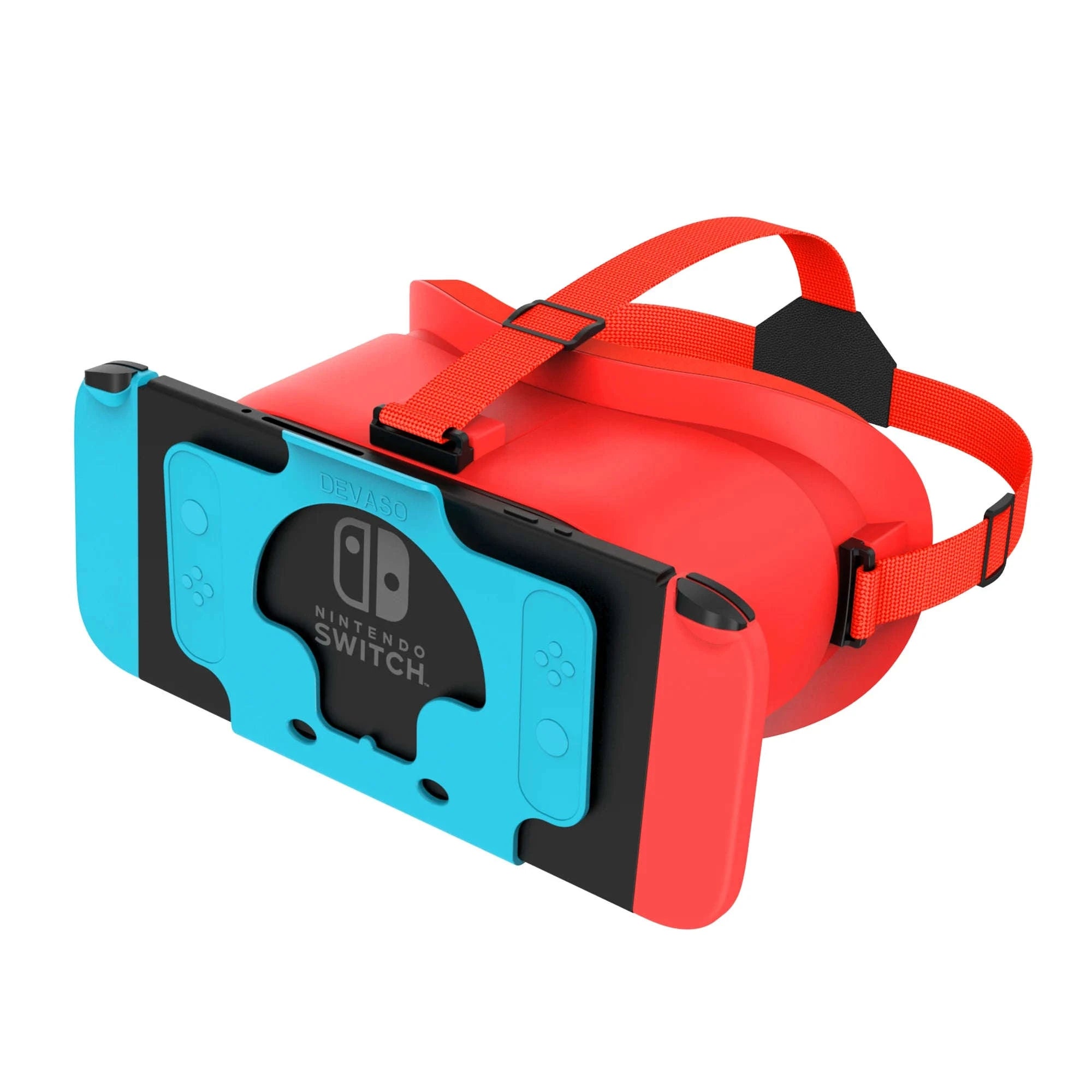 VR Headset for Console and OLED Model with Adjustable HD Lenses-Orange and White / United States