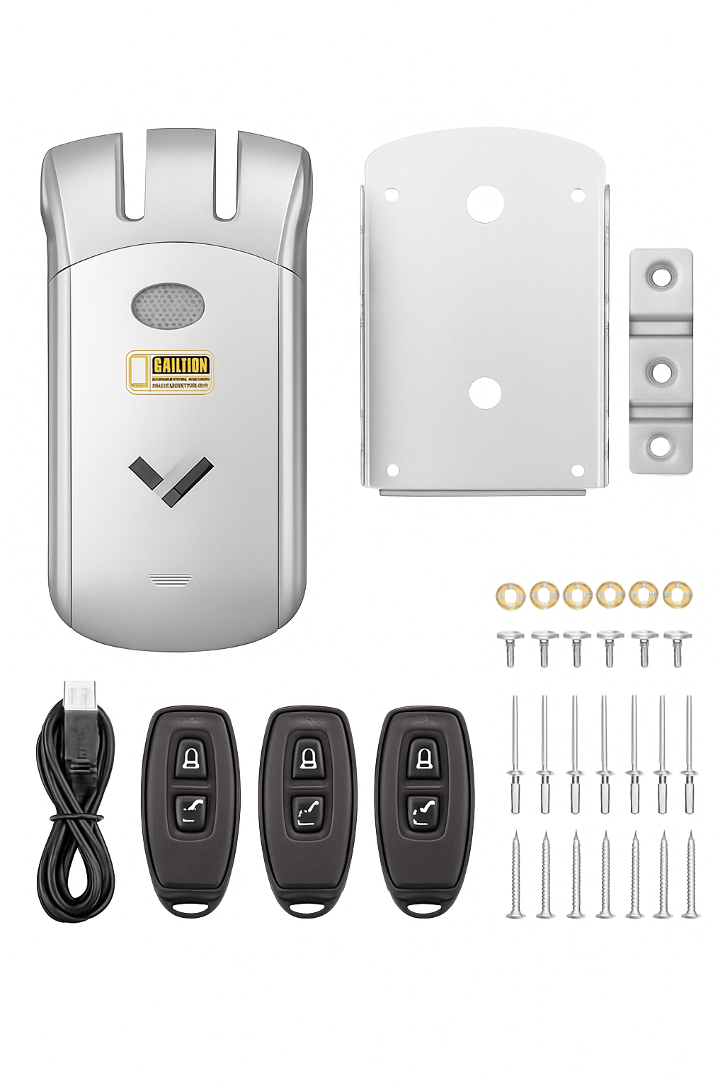 Wafu 019 Fechadura remote, fechadura inteligente, controlo remoto, fechaduras invisíveis, trava sem fios, fechadura sem chave Dealbolt