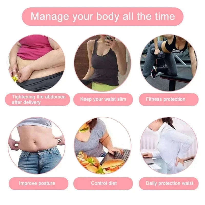 Waist Trainer Fitness Belt for Core Support and Workouts-H / XXL