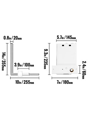 Murphy Bed Hardware Kit for Queen or King Wall Beds