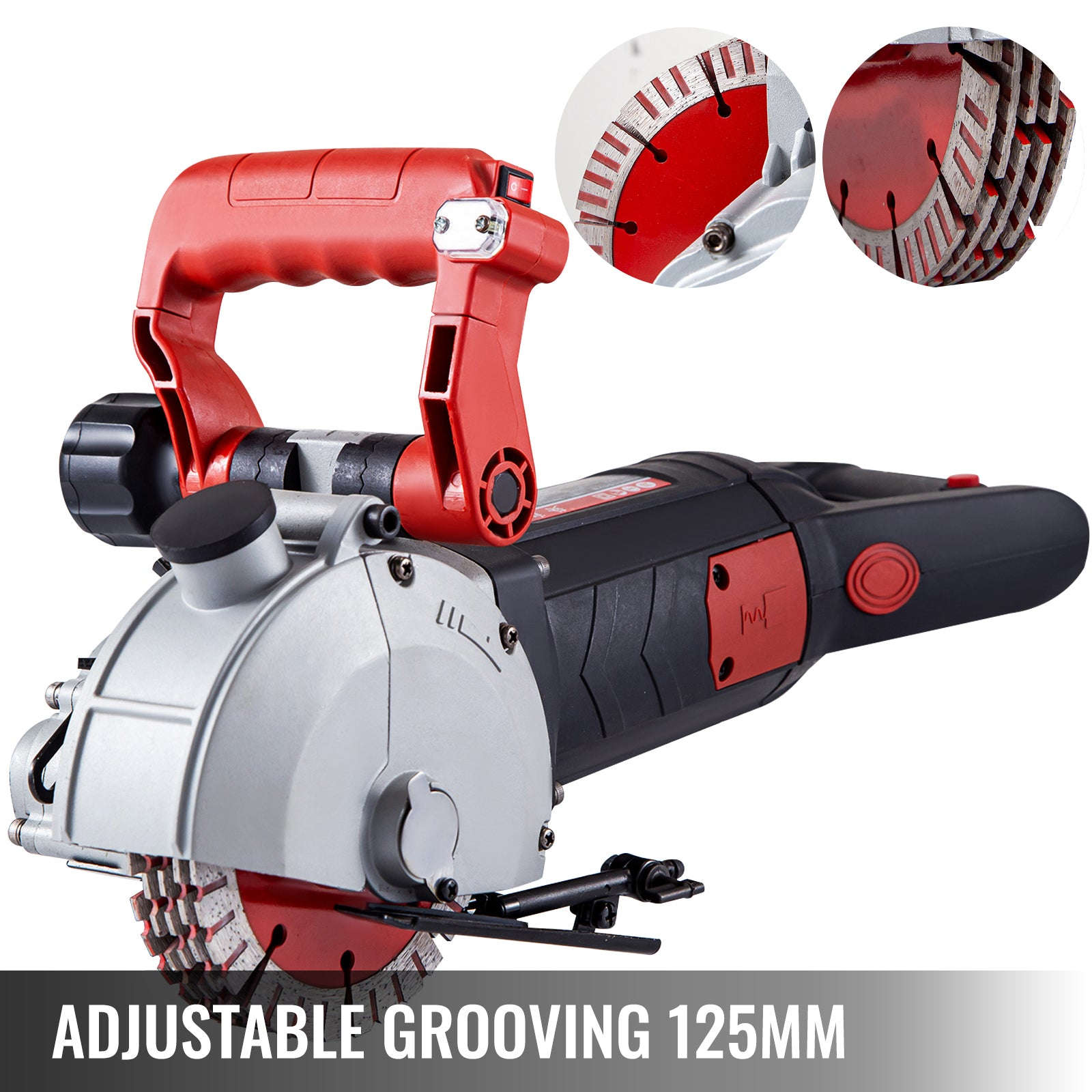 Wall Chaser Cutting Machine 4800W with 5 Saw Blades-spain