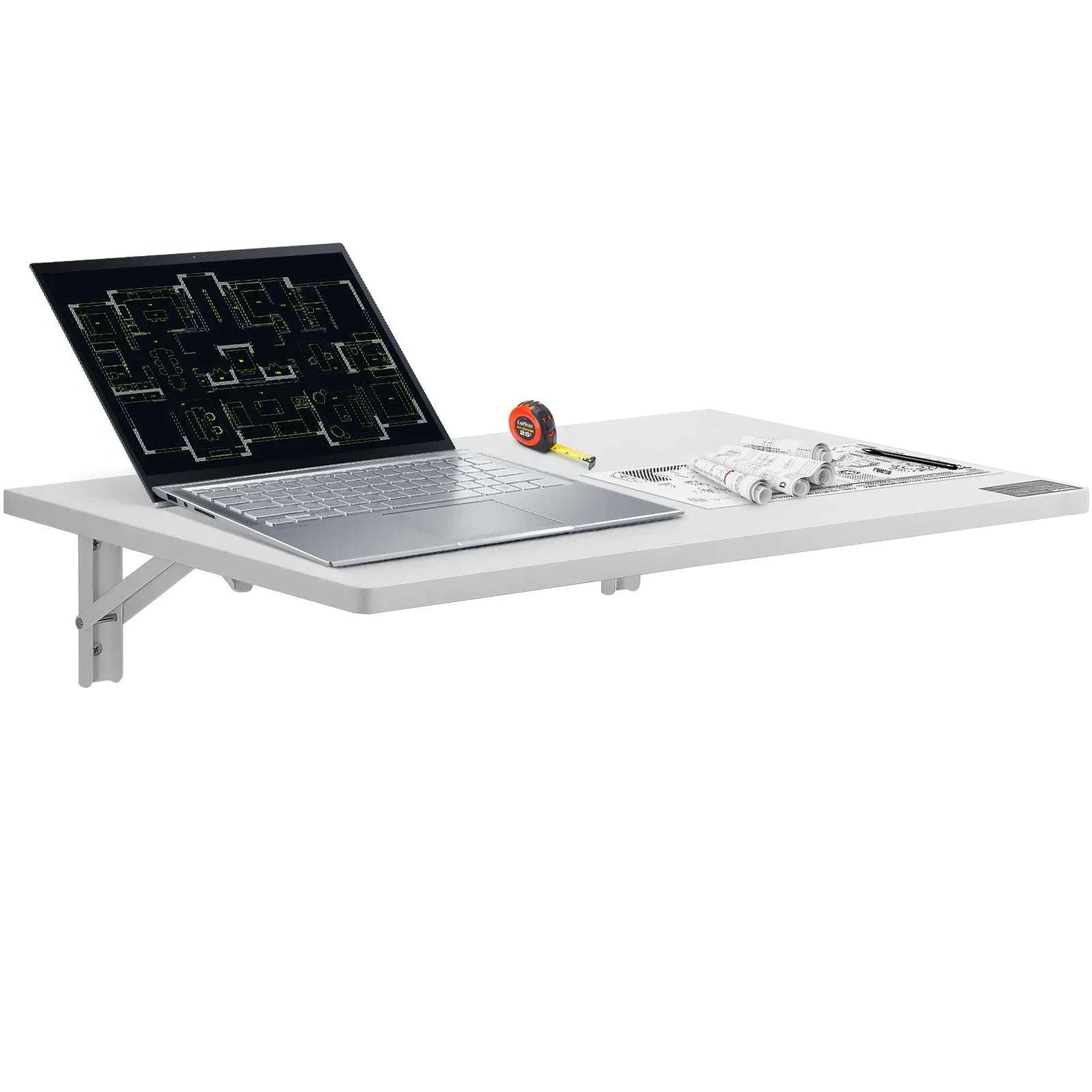 Wall Mounted Folding Table Drop Leaf Desk Space-Saving Work Surface-47.2x19.7 in / 1pc / United States