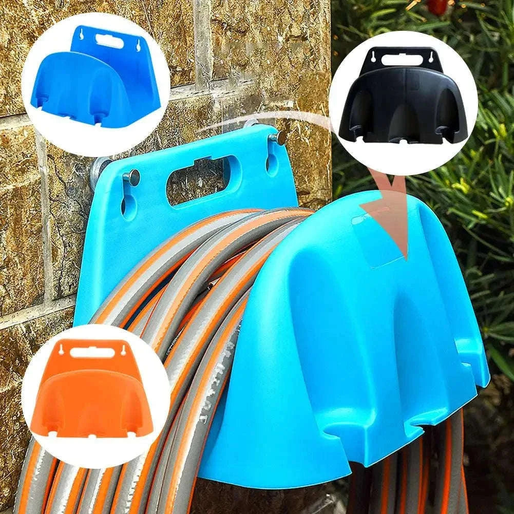 Wall Mounted Garden Hose Holder for Tidy Outdoor Storage-B